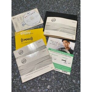 2011 Buick Lacrosse owners manual with Onstar disc, Sirius XM & ALL original doc